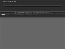 Tablet Screenshot of infonet-frsh.de